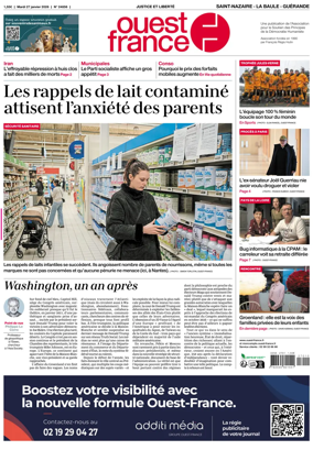 Cover of Ouest France (Saint-Nazaire La Baule Guerande)