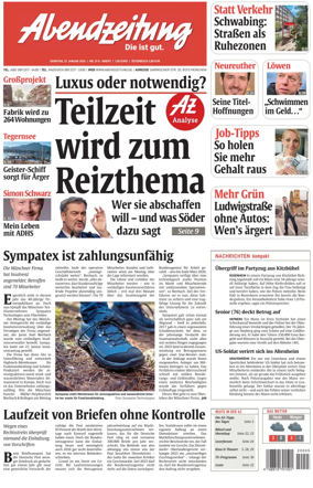 Cover of Abendzeitung Munchen