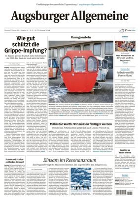 Cover of Augsburger Allgemeine (Ausgabe Stadt)