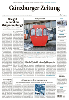 Cover of Guenzburger Zeitung