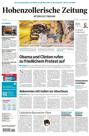 Cover of Hohenzollerische Zeitung