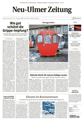 Cover of Neu-Ulmer Zeitung