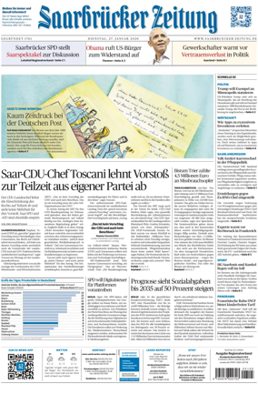 Cover of Saarbruecker Zeitung