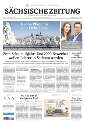 Cover of Sachsische Zeitung (Dresden)