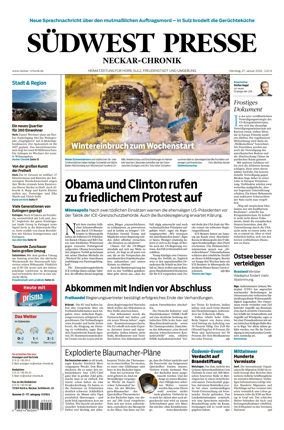 Cover of SUDWEST PRESSE - Neckar-Chronik