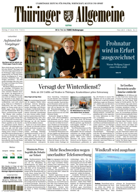Cover of Thuringer Allgemeine (Gotha)