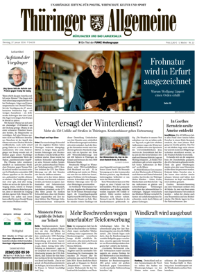 Cover of Thuringer Allgemeine (Muhlhausen)