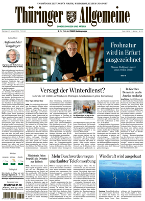 Cover of Thuringer Allgemeine (Sondershausen)