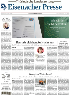 Cover of Thuringische Landeszeitung (Eisenach)