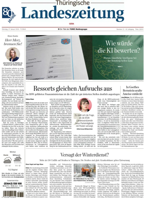 Cover of Thuringische Landeszeitung (Gera)