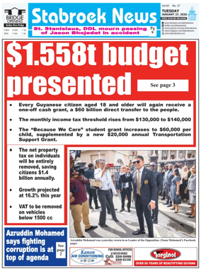 Cover of Stabroek News