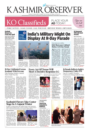 Cover of Kashmir Observer