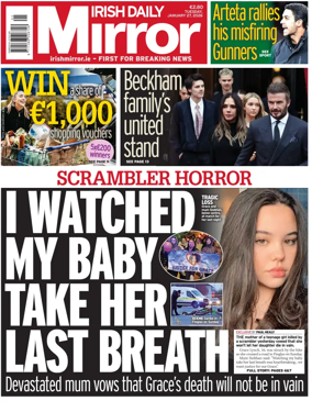 Cover of Irish Daily Mirror