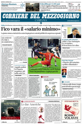 Cover of Corriere del Mezzogiorno (Campania)