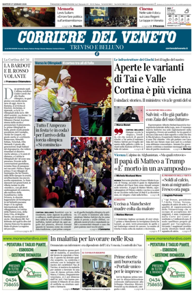 Cover of Corriere del Veneto (Treviso e Belluno)