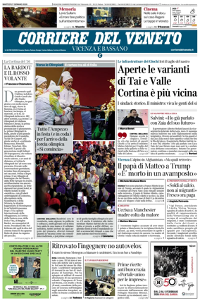Cover of Corriere del Veneto (Vicenza e Bassano)