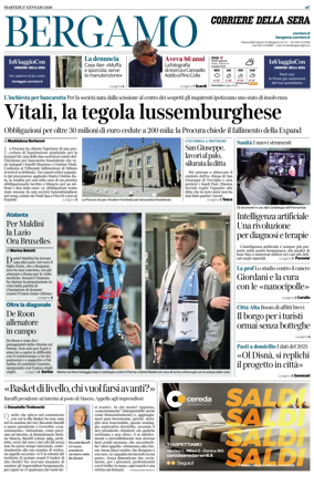 Cover of Corriere della Sera (Bergamo)