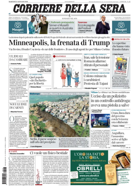 Cover of Corriere della Sera