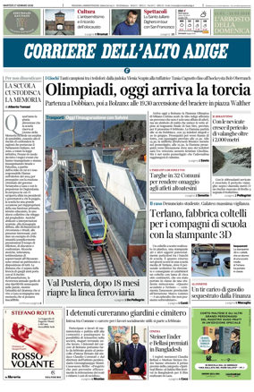 Cover of Corriere dell'Alto Adige