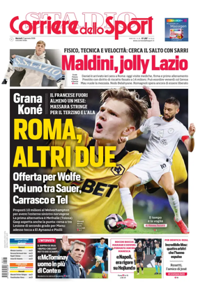 Cover of Corriere dello Sport (Lazio)