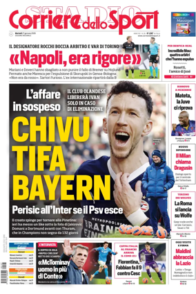 Cover of Corriere dello Sport
