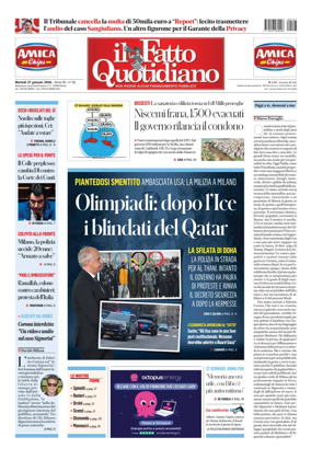 Cover of Il Fatto Quotidiano