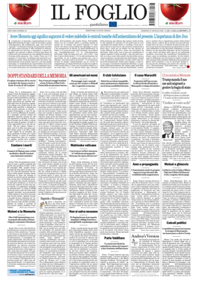 Cover of Il Foglio Quotidiano
