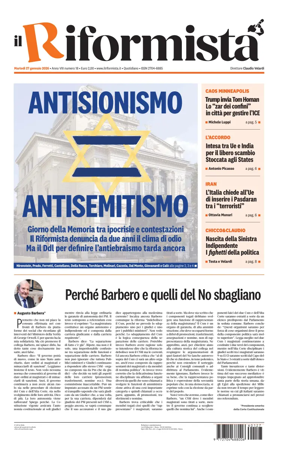 Cover of Il Riformista (Italy)