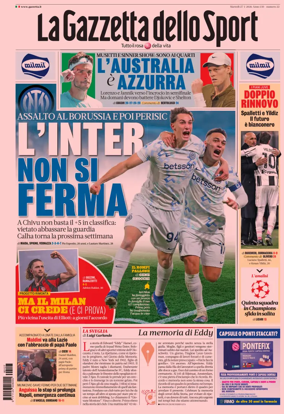 Cover of La Gazzetta dello Sport