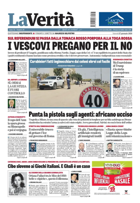 Cover of La Verita (Italia)
