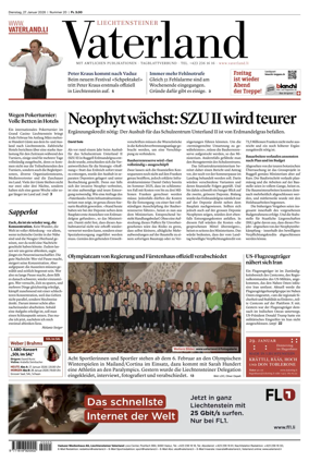 Cover of Liechtensteiner Vaterland