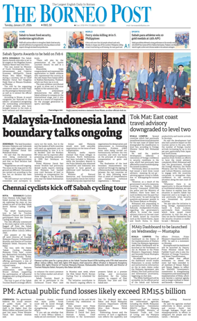 Cover of The Borneo Post (Sabah)