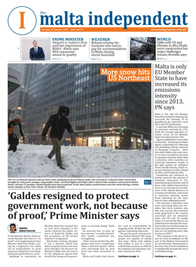 Cover of Malta Independent