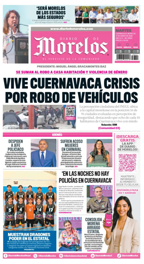 Cover of Diario de Morelos