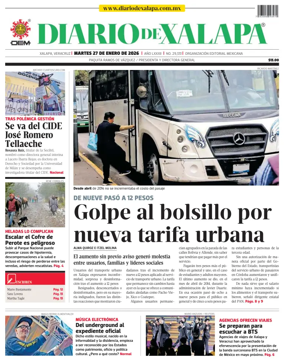 Cover of Diario de Xalapa