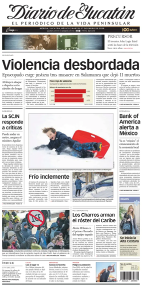 Cover of Diario de Yucatan