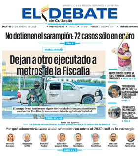 Cover of El Debate de Culiacan