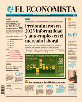 Cover of El Economista (Mexico)