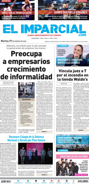Cover of El Imparcial