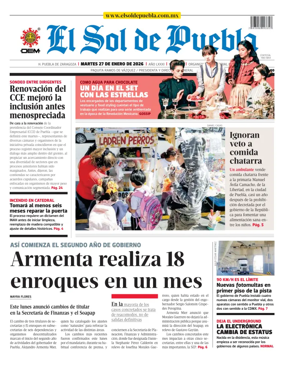 Cover of El Sol de Puebla