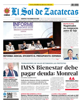 Cover of El Sol de Zacatecas