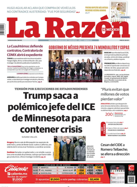 Cover of La Razon de Mexico
