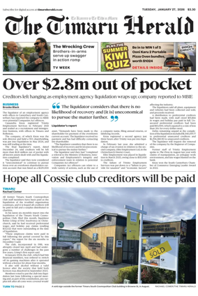 Cover of The Timaru Herald