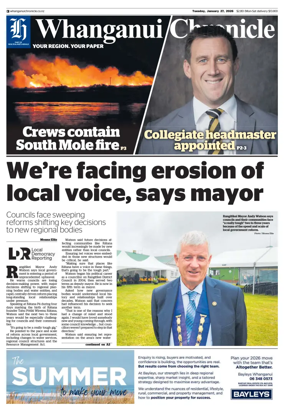 Cover of Whanganui Chronicle