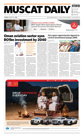 Cover of Muscat Daily
