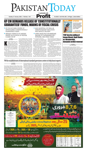 Cover of Pakistan Today (Lahore)