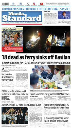 Cover of Manila Standard