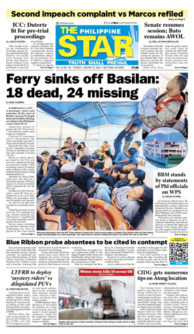 Cover of The Philippine Star