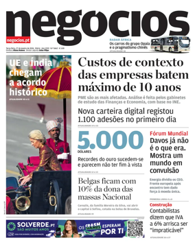 Cover of Jornal de Negocios