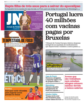 Cover of Jornal de Noticias